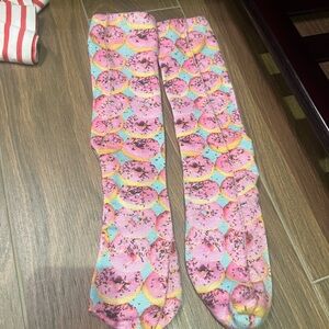 Colorful Donut Pattern Kids Socks